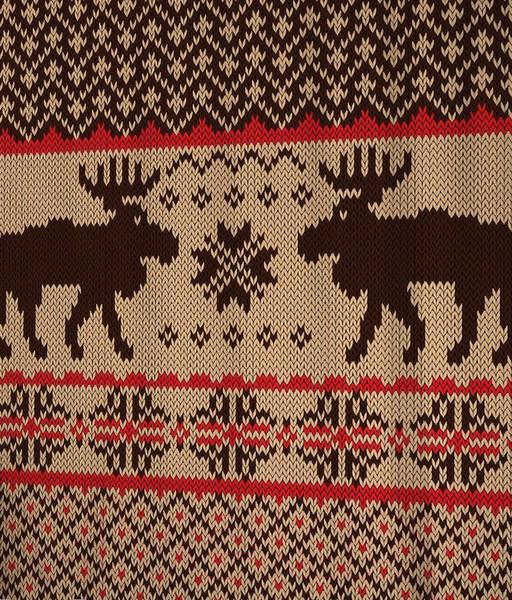 Изображение товара Шторка-занавеска для ванны JoyArty Вышивка с оленями / sc_78634