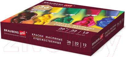 Изображение товара Масляные краски Brauberg Art Premiere / 192008 (36шт)