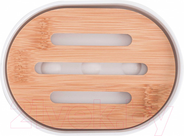 Изображение товара Мыльница Альтернатива Бамбук / М8061 (белый)