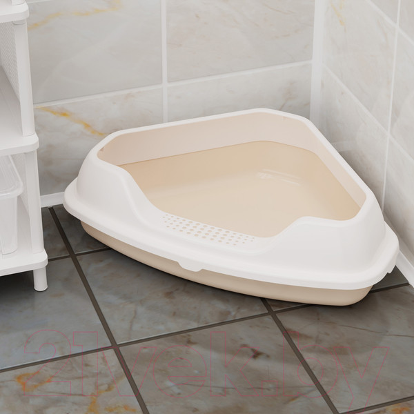 Изображение товара Туалет-лоток Альтернатива М8653 (бежевый)