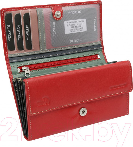 Изображение товара Портмоне Cedar 4U Cavaldi / RD-08-GCL (красный мульти)