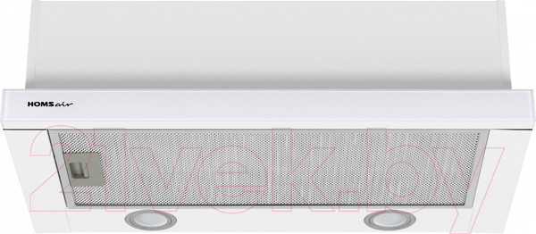 Изображение товара Вытяжка телескопическая HOMSair Flat 60 Glass (белый)