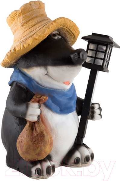 Изображение товара Фигурка для сада Park Крот с фонарем / 169339