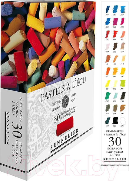 Изображение товара Набор сухой пастели Sennelier A l'ecu Half Pastel / N132285 (30цв)