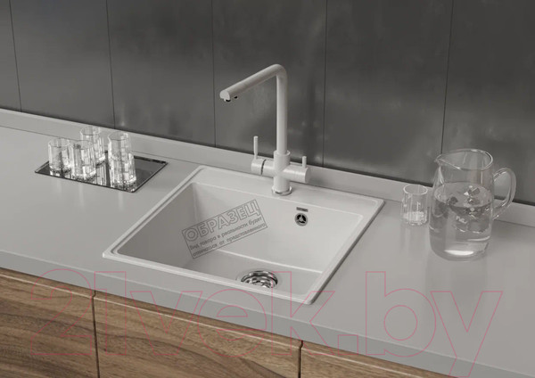 Изображение товара Мойка кухонная Ulgran Quartz Forte 505-08 (космос)