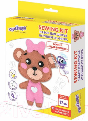 Изображение товара Набор для шитья Юнландия Медвежонок / 664492