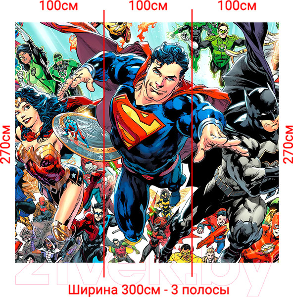 Изображение товара Фотообои листовые Arthata Fotooboi-GeroiMult-189 (300x270)