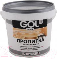 Изображение товара Пропитка для дерева GOL Sauna для бань и саун (1л)