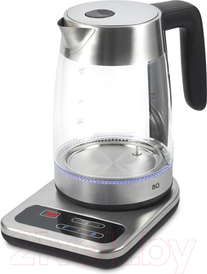 Изображение товара Электрочайник BQ KT1736G (черный/сталь)