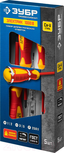 Изображение товара Набор отверток Зубр 25265