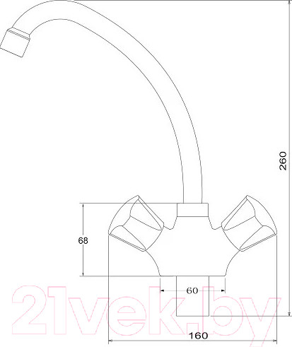 Изображение товара Смеситель РМС PL4-271F