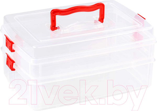 Изображение товара Контейнер для хранения Альтернатива Двухъярусный / М6366