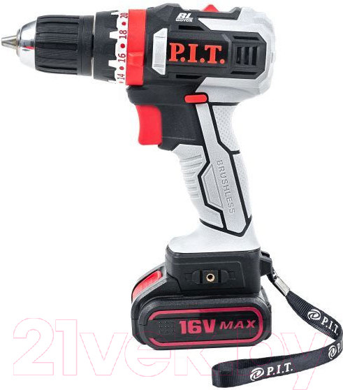 Изображение товара Аккумуляторная дрель-шуруповерт P.I.T PID03002-16M2/BL