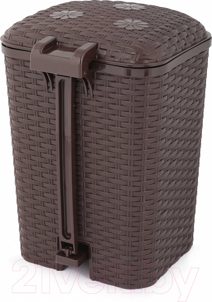 Изображение товара Мусорное ведро Альтернатива Плетенка / М7996 (венге)