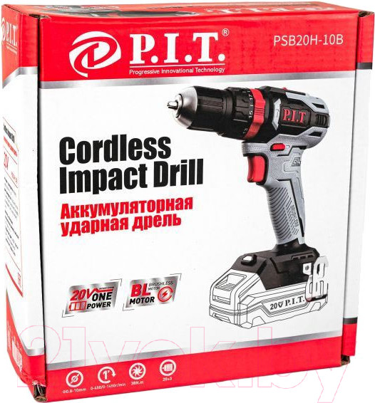 Изображение товара Аккумуляторная дрель-шуруповерт P.I.T PSB20H-10B