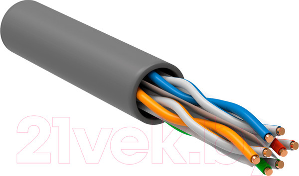 Изображение товара Кабель ITK Витая пара / LC1-C604-111 (305м, серый)