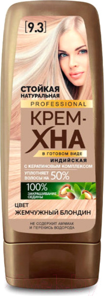 Изображение товара Крем-краска для волос Fito Косметик Professional Хна Индийская (140мл, жемчужный блондин)