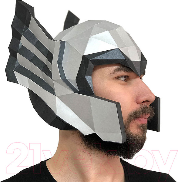 Изображение товара Объемная модель Paperraz Маска Шлем Тора / PP-3TOR-2SB