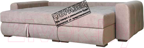 Изображение товара Диван угловой Асмана Камертон-2 левый 1.3x0.8 (саванна крем)