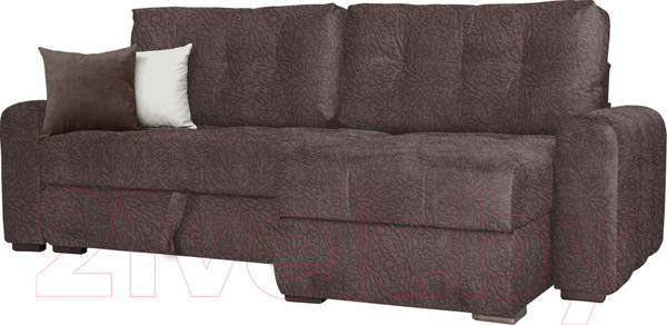 Изображение товара Диван угловой Асмана Камертон-2 левый 1.3x0.8 (саванна корица)