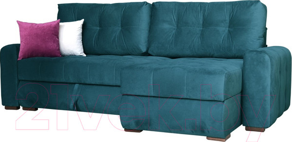 Изображение товара Диван угловой Асмана Камертон-2 левый 1.3x0.8 (киви 75)