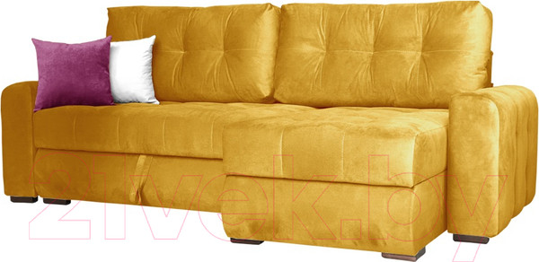 Изображение товара Диван угловой Асмана Камертон-2 левый 1.3x0.8 (киви 83)