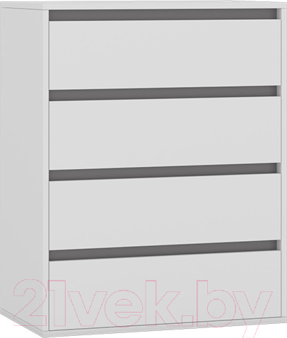 Изображение товара Комод Интермебель Рио-1 Р-001 (белый/графит серый)