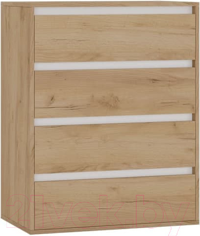 Изображение товара Комод Интермебель Рио-1 Р-001 (дуб крафт золотой/белый)