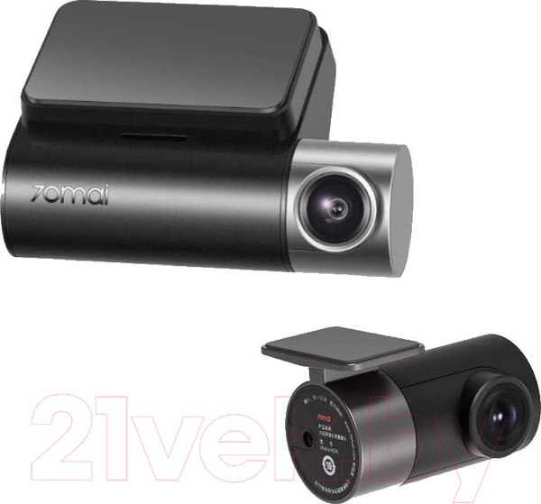 Изображение товара Автомобильный видеорегистратор 70mai Dash Cam Pro Plus A500S-1 + камера заднего вида RC06