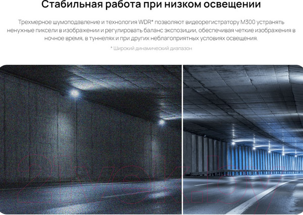 Изображение товара Автомобильный видеорегистратор 70mai Dash Cam M300 (темно-серый)