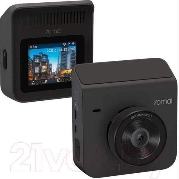 Изображение товара Автомобильный видеорегистратор 70mai Dash Cam A400-1 + камера заднего вида RC09 (серый)