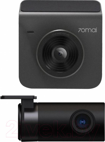 Изображение товара Автомобильный видеорегистратор 70mai Dash Cam A400-1 + камера заднего вида RC09 (серый)