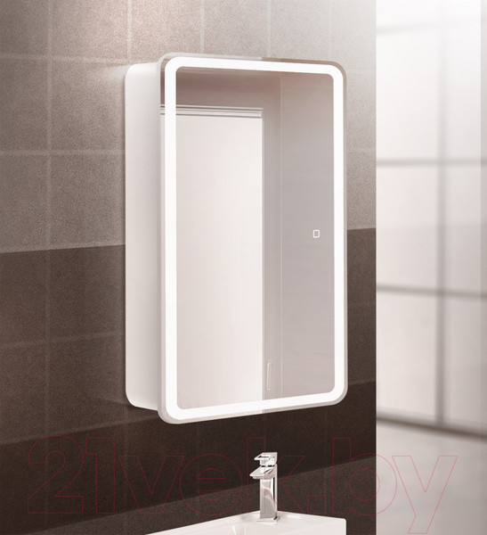 Изображение товара Шкаф с зеркалом для ванной BelBagno SPC-MAR-500/800-1A-LED-TCH