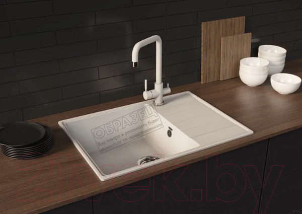 Изображение товара Мойка кухонная Ulgran Quartz Prima 700-06 (трюфель)