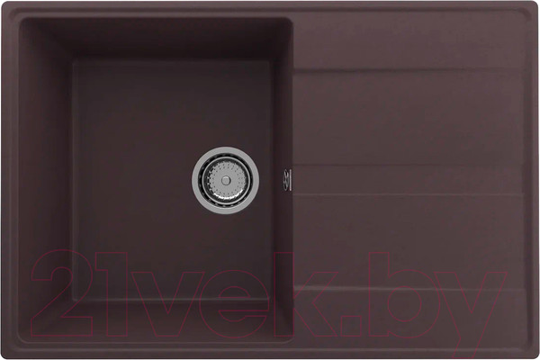 Изображение товара Мойка кухонная Ulgran Quartz Prima 750-06 (трюфель)