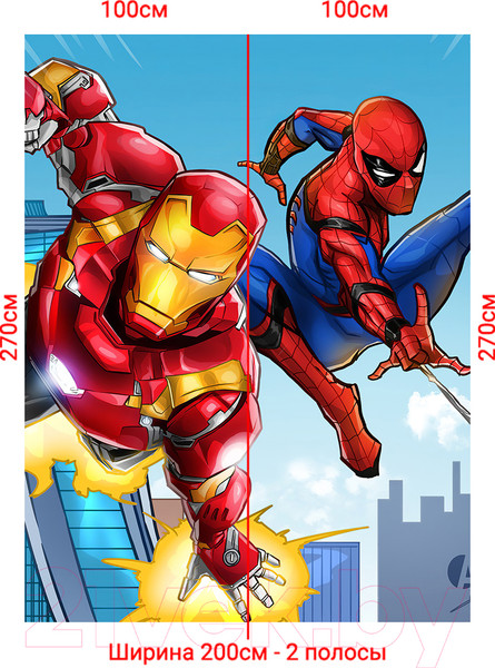Изображение товара Фотообои листовые Arthata Fotooboi-SpiderMan-67 (200x270)