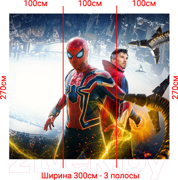 Изображение товара Фотообои листовые Arthata Fotooboi-SpiderMan-152 (300x270)