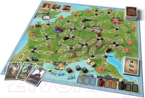 Изображение товара Настольная игра Звезда Паровозы и семафоры / 8927