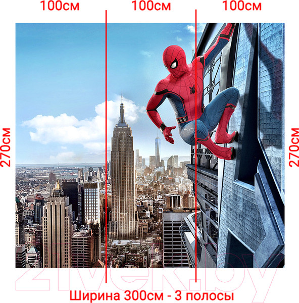 Изображение товара Фотообои листовые Arthata Fotooboi-SpiderMan-70 (300x270)