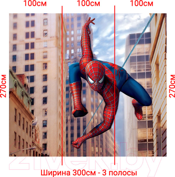Изображение товара Фотообои листовые Arthata Fotooboi-SpiderMan-64 (300x270)