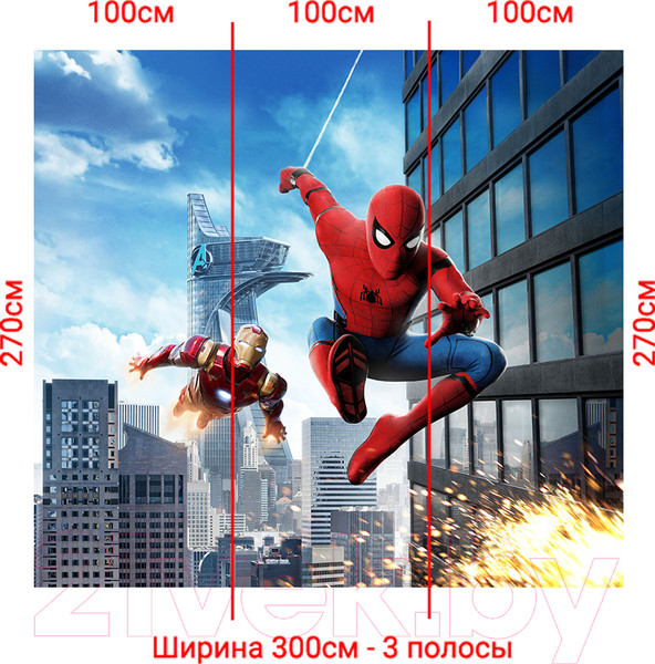Изображение товара Фотообои листовые Arthata Fotooboi-SpiderMan-65 (300x270)