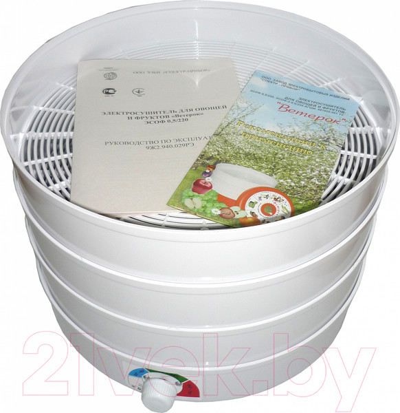 Изображение товара Сушилка для овощей и фруктов Ветерок Ветерок ЭСОФ2-0.5/220-02 / slkpp12