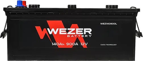 Изображение товара Автомобильный аккумулятор Wezer 900A L+ / WEZ140900L (140 А/ч)