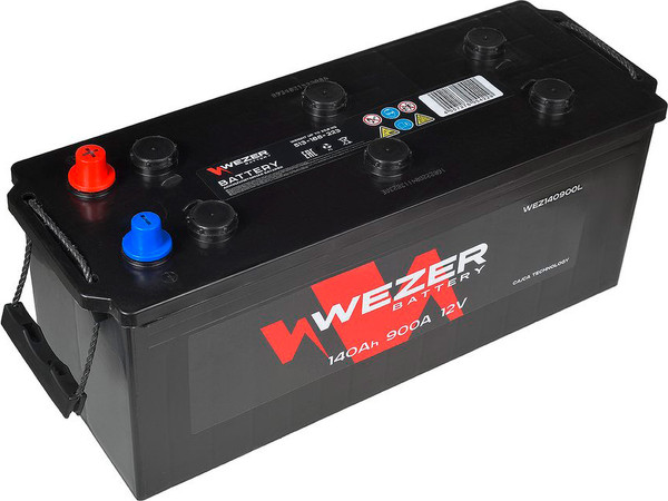 Изображение товара Автомобильный аккумулятор Wezer 900A L+ / WEZ140900L (140 А/ч)