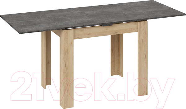 Изображение товара Обеденный стол ТриЯ Промо тип 3 (дуб крафт золотой/ателье темное)