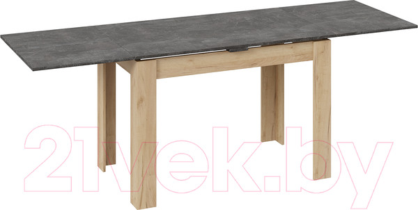 Изображение товара Обеденный стол ТриЯ Промо тип 4 (дуб крафт золотой/ателье темное)