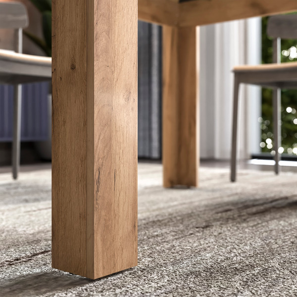 Изображение товара Обеденный стол ТриЯ Промо тип 4 (дуб крафт золотой/ателье темное)