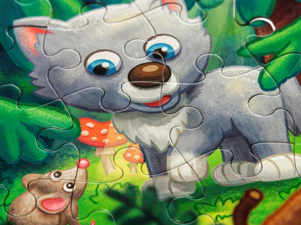Изображение товара Пазл Baby Toys First Puzzle Волчонок / 04294 (16эл)