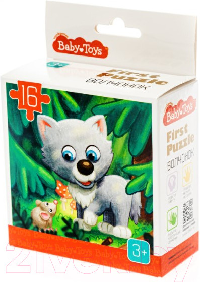 Изображение товара Пазл Baby Toys First Puzzle Волчонок / 04294 (16эл)