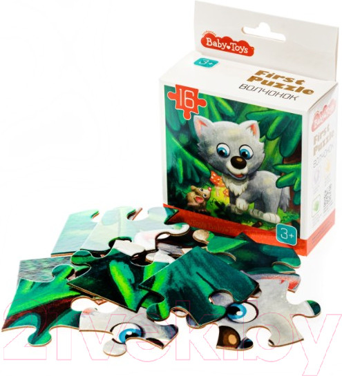 Изображение товара Пазл Baby Toys First Puzzle Волчонок / 04294 (16эл)